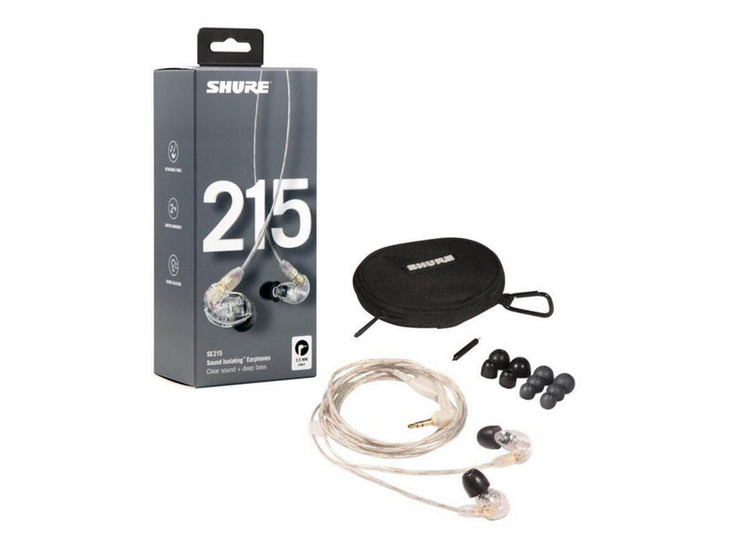 Shure SE215 PRO - Professional Sound Isolating Earphones - Up to 37dB