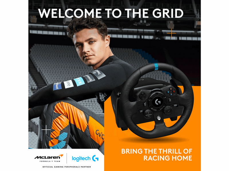 Logitech G923 TRUEFORCE Racing Wheel & Pedals - Xbox One | Series S&X & PC - Wired Steering wheel & Pedal set - Microsoft Xbox One