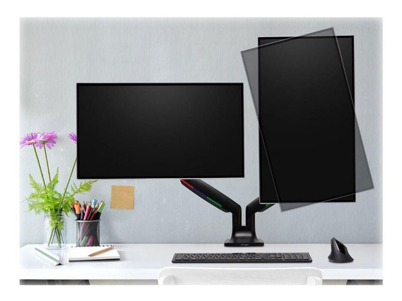 Kensington SmartFit® One-Touch Dual Monitorarm - Schwarz