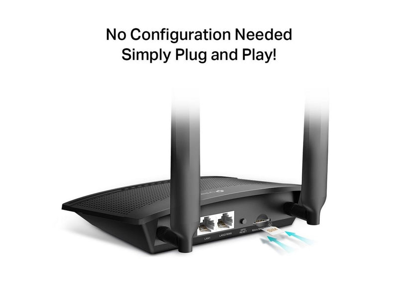 TP-Link TL-MR100 300 Mbps Wireless N 4G LTE Router - 4G N Standard - 802.11n