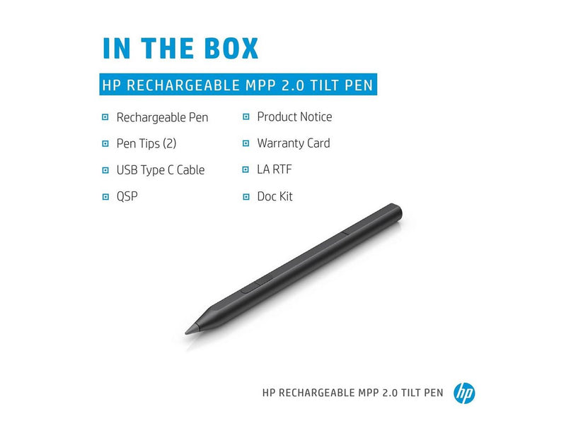 HP Rechargeable Tilt Pen - Digital pen (Grau)
