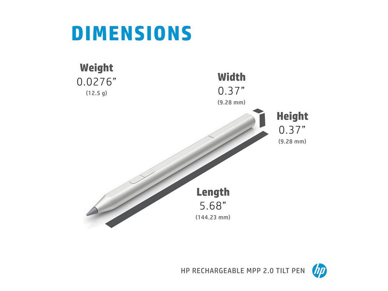 HP Rechargeable Tilt Pen - Digital pen (Grau)