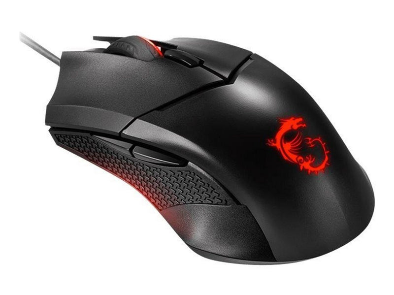 MSI Maus Clutch GM08 Gaming Maus Black USB - Maus (Schwarz)