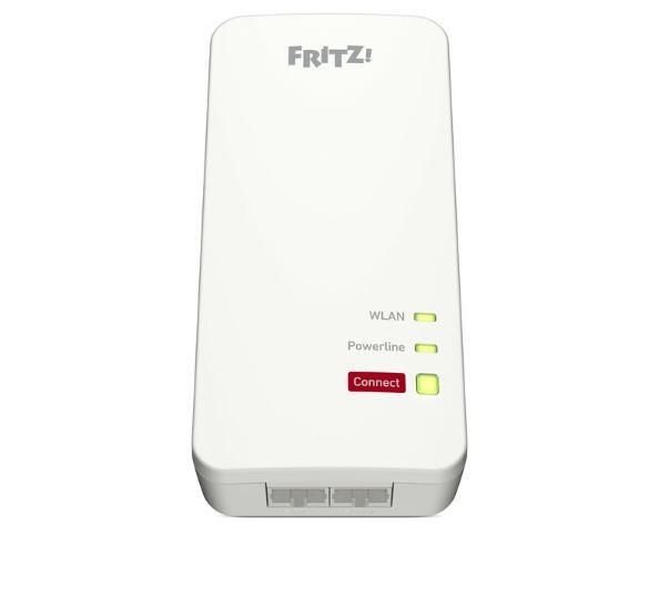 FRITZ!Powerline 1240AX WLAN WiFi6 an Wandsteckdose anschließbar