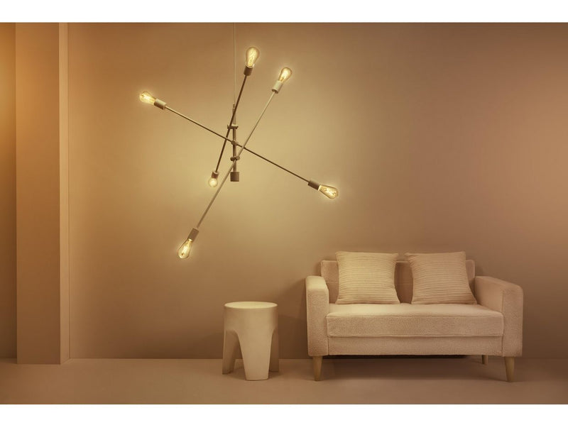 WiZ ST64 E27 Amber Smart Filament Bulb 2-Pack with Remote - Dimmable warm-to-cold White LED