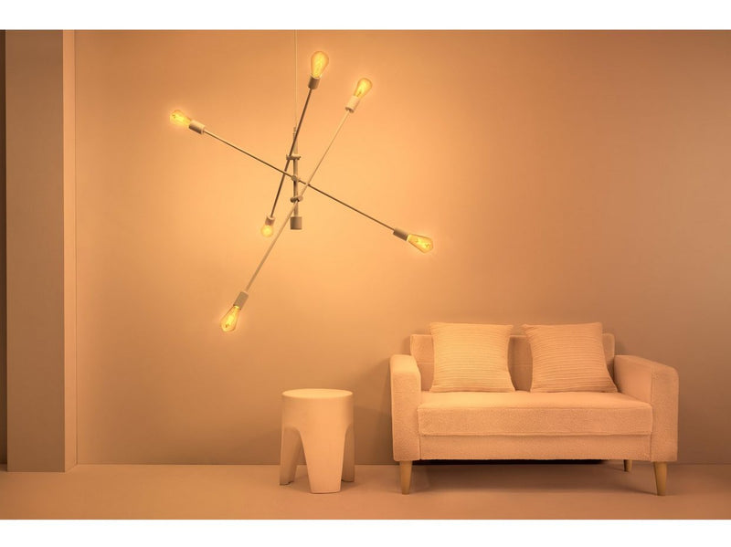 WiZ ST64 E27 Amber Smart Filament Bulb 2-Pack with Remote - Dimmable warm-to-cold White LED