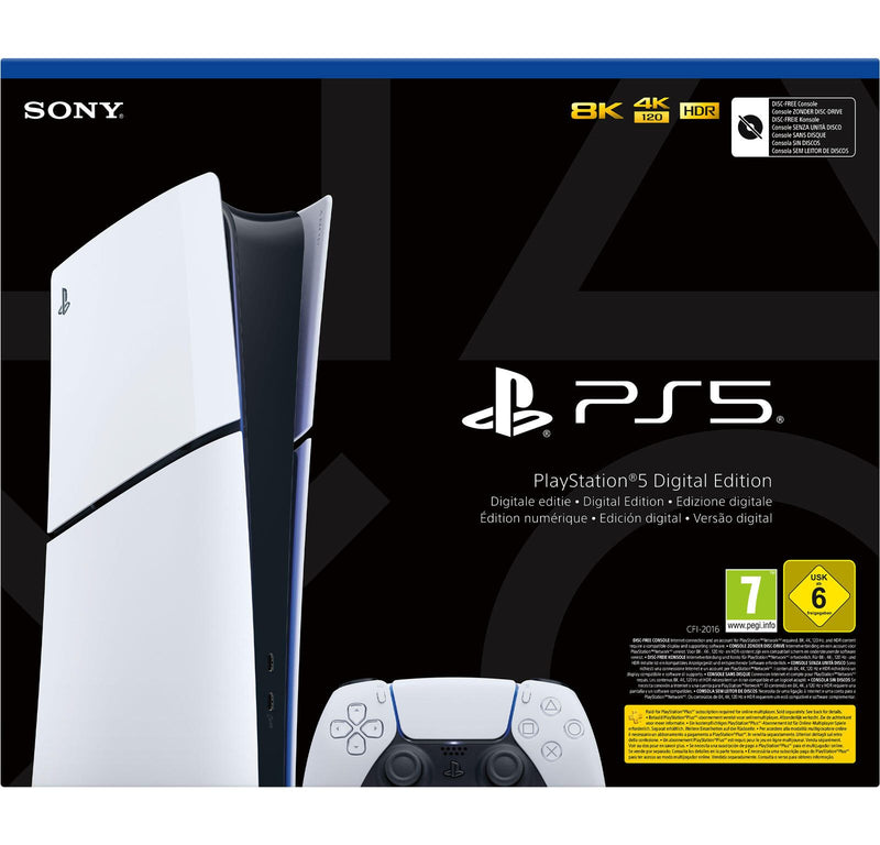 Sony Playstation 5 Slim Digital-Edition D-Chassis weiß