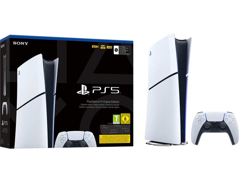 Sony Playstation 5 Slim Digital-Edition D-Chassis weiß