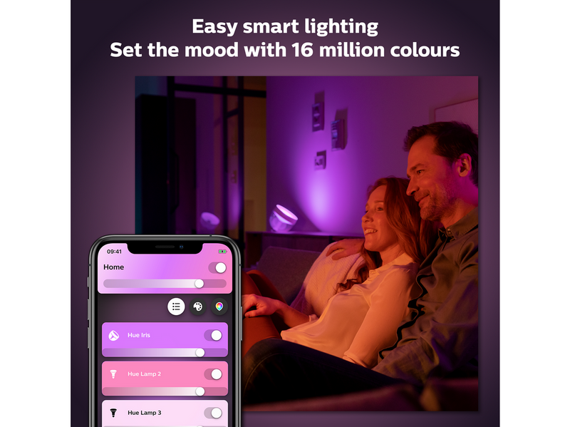 Philips Hue Iris Tragbare Tischleuchte - BT - Schwarz