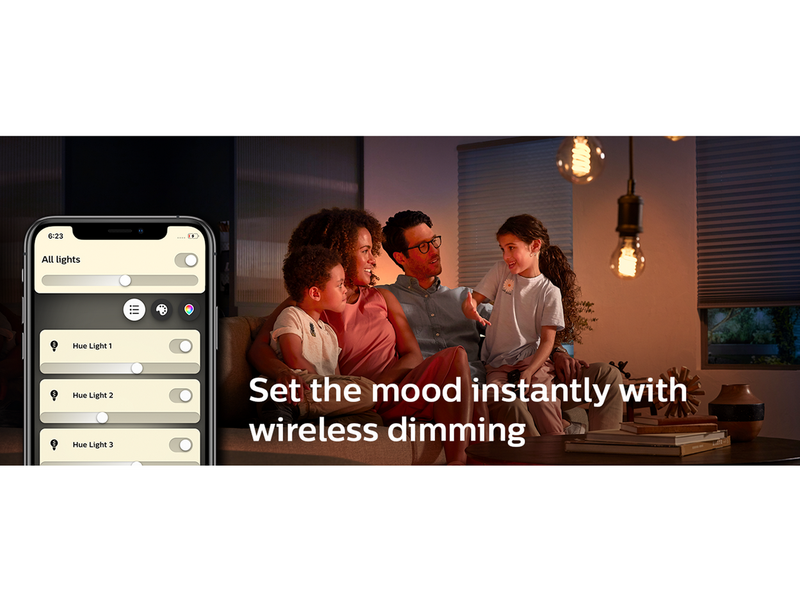 Philips Hue White Filament G125 E27 Globe Bulb - BT