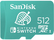 SANDISK Nintendo Switch microSD - 100MB/s - 512GB - Animal Crossing edition