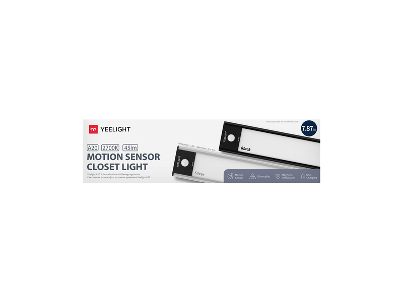 Yeelight Motion Sensor Closet Light Black 20cm