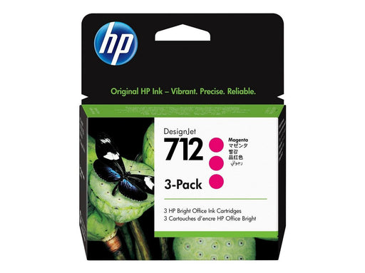 HP 712 / 3ED78A 3-Pack Magenta Ink