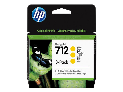 HP 712 / 3ED79A 3-Pack Yellow Ink