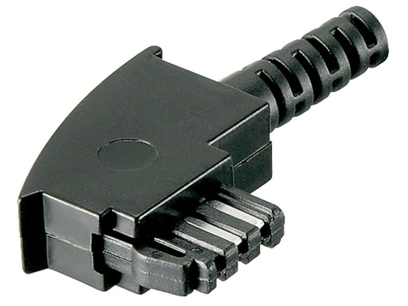 Pro TAE-F male with cable protector black