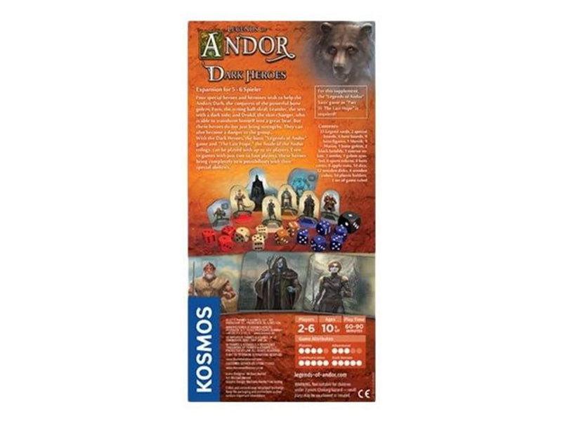 Kosmos Legends of Andor: Dark Heroes 5-6 Players Expansion