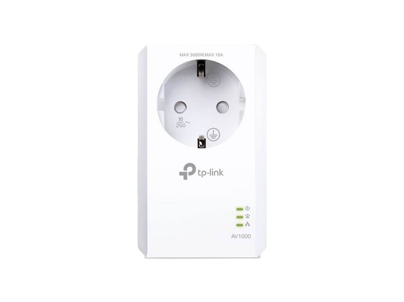 TP-Link Powerline TL-PA7017P AV1000 Gigabit Passthrough Powerline Adapter Homeplugs