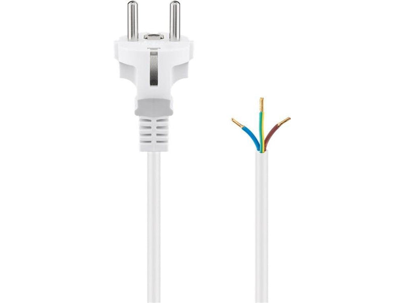 Pro Safety plug cord for assembly 1.5 m white