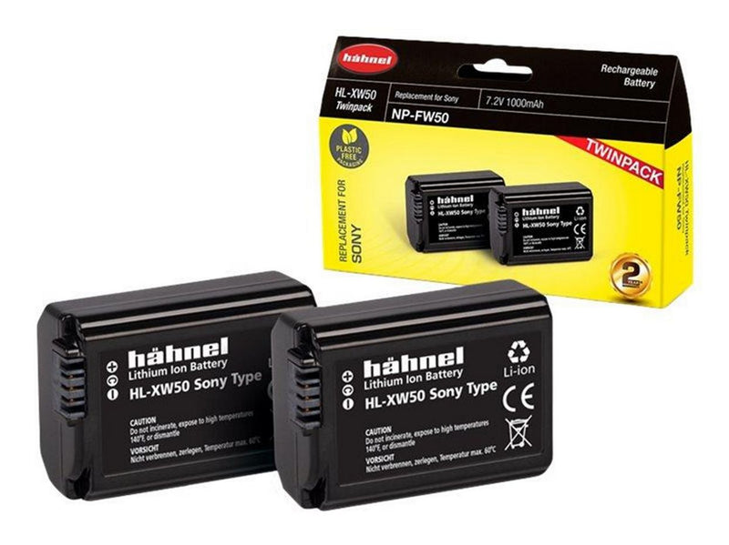 Hähnel Battery Sony HL-XW50 / NP-FW50 Twin Pack
