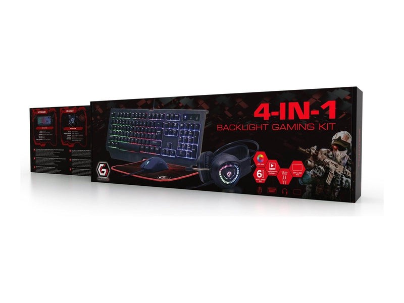 Gembird GMB Gaming Phantom - Gaming Tastaturen - Englisch - US - Schwarz