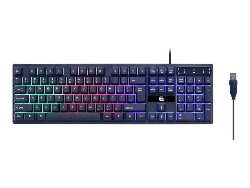 Gembird GMB Gaming Ghost - Gaming Tastaturen - Englisch - US - Schwarz