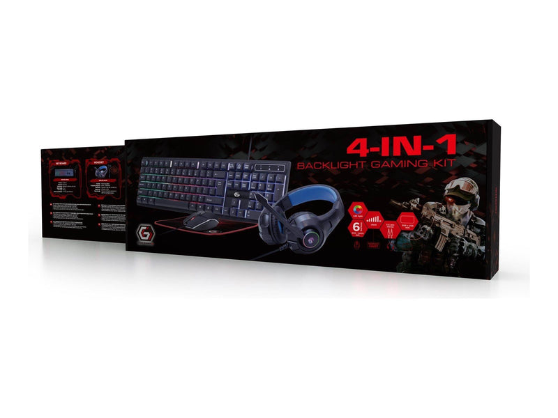 Gembird GMB Gaming Ghost - Gaming Tastaturen - Englisch - US - Schwarz