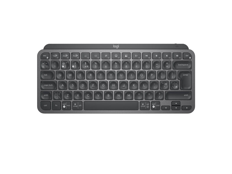 Logitech MX Keys Mini Minimalist Wireless Illuminated Keyboard - Graphite - US - Tastaturen - Englisch - US - Schwarz