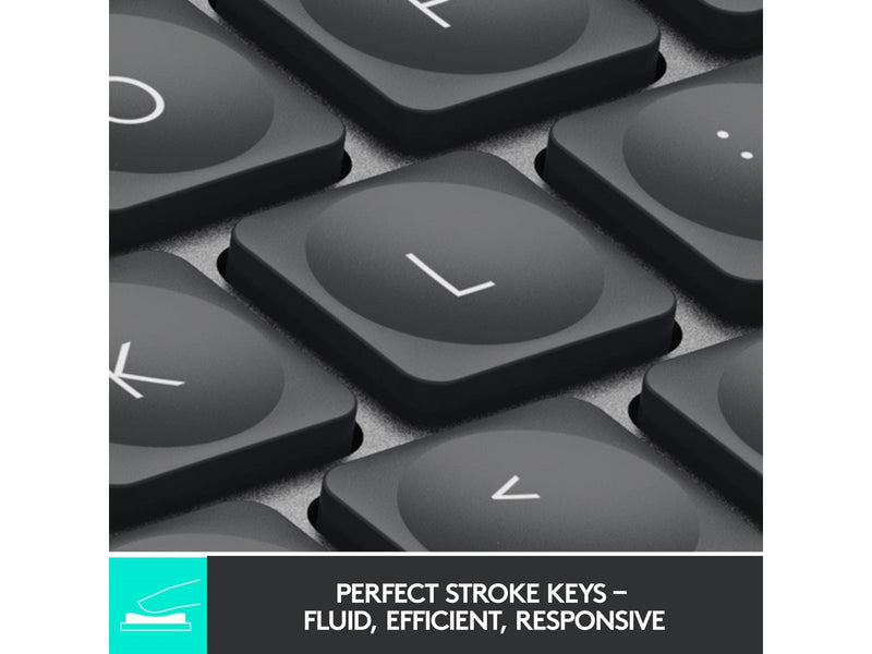 Logitech MX Keys Mini Minimalist Wireless Illuminated Keyboard - Graphite - US - Tastaturen - Englisch - US - Schwarz