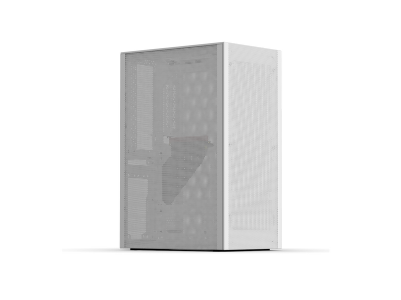 Ssupd Meshlicious Mini ITX Case - Full Mesh - PCIe 4.0 - White - Gehäuse - Minitower - Weiß