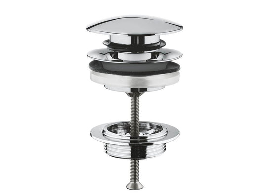 Grohe Ablaufgarnitur mit Druckstopfen, chrom