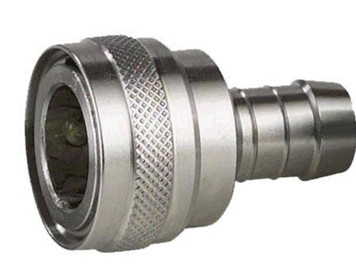 Nito 1/2" stainless steel coupler with 1/2" hose tail