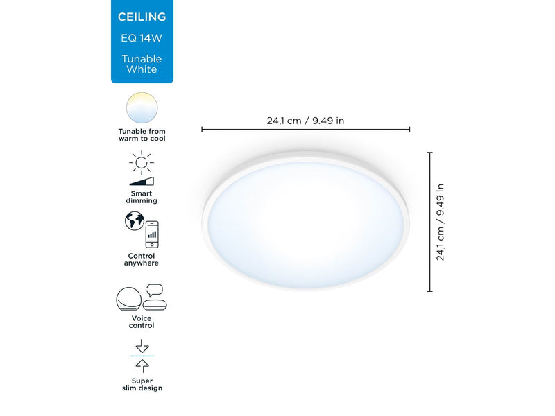 WiZ SuperSlim Deckenlampe 14W