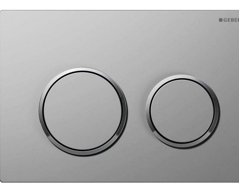 Geberit actuator plate omega20 for dual flush: bright chrome