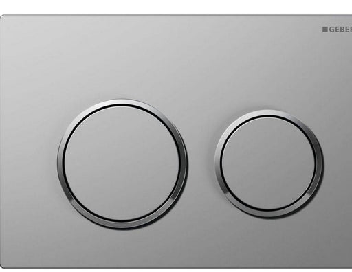 Geberit actuator plate omega20 for dual flush: bright chrome