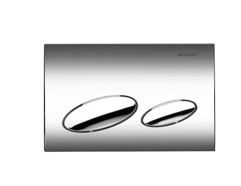 Geberit actuator plate kappa20 for dual flush: bright chrome