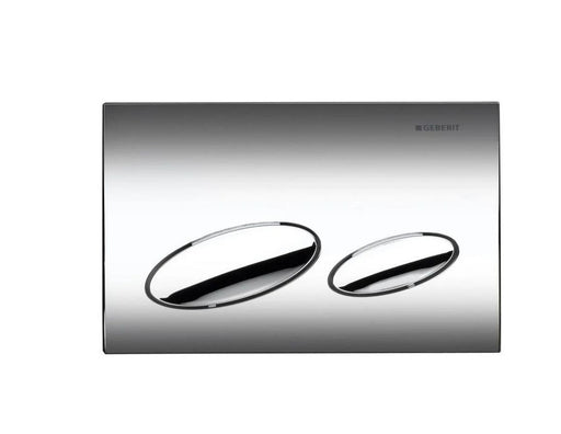 Geberit actuator plate kappa20 for dual flush: bright chrome