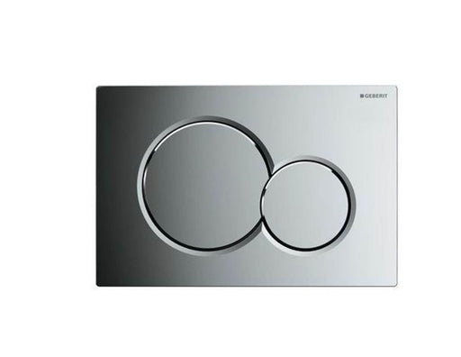 Geberit actuator plate sigma01 for dual flush: bright chrome