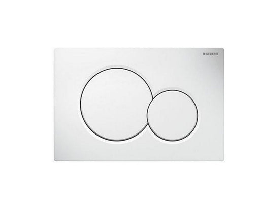 Geberit actuator plate sigma01 for dual flush: white alpine