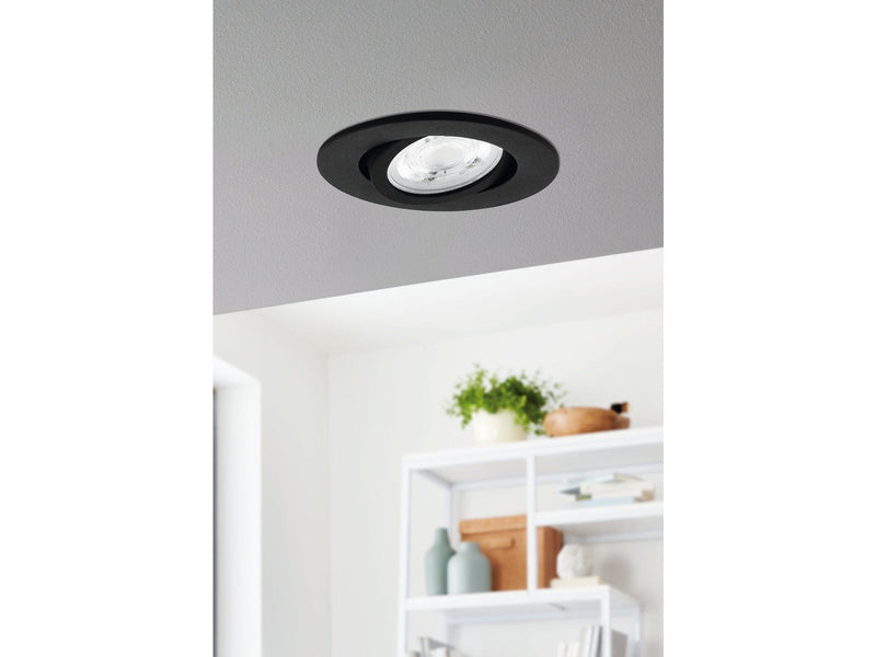 EGLO SALICETO-Z Einbauspot Ø88 mm, RGB+TW 5W, schwarz
