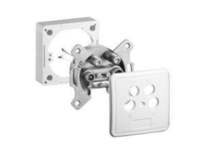 Pro 4-way antenna-wall-socket set