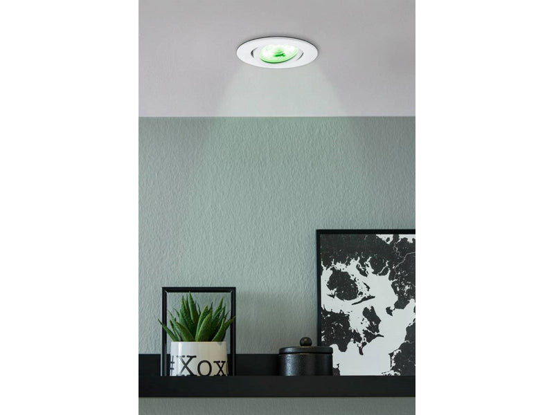 EGLO SALICETO-Z Einbauspot Ø88 mm, RGB+TW 5W, weiß