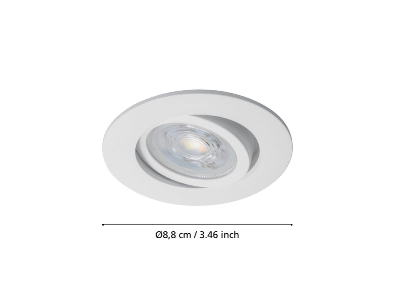 EGLO SALICETO-Z Einbauspot Ø88 mm, RGB+TW 5W, weiß