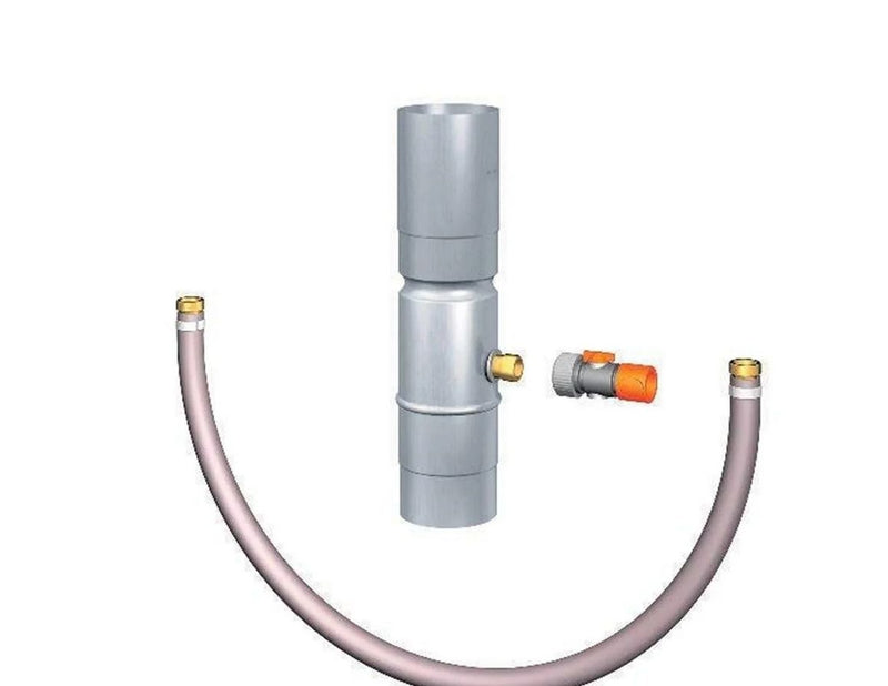 Rheinzink water butt connector with 1/2 gardena-connector 76