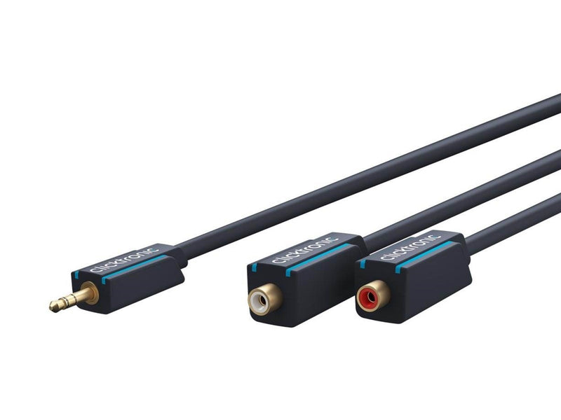 ClickTronic MiniJack M - 2xRCA F - 0.10m