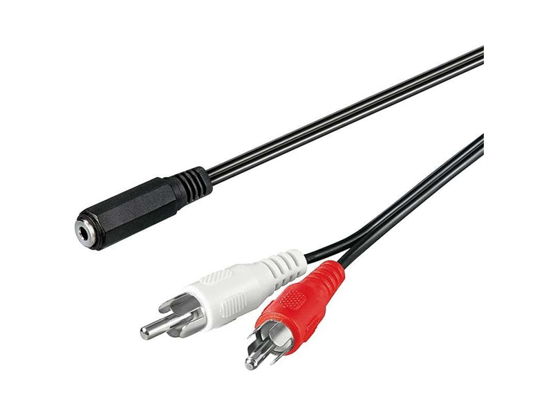 Pro MiniJack (F) - 2xRCA (M) - 1.4m