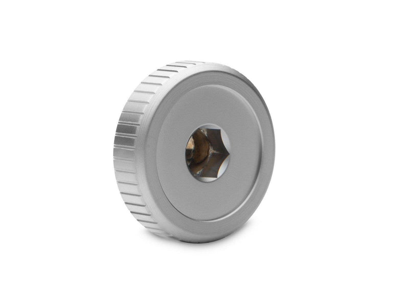 EK Water Blocks EK-Quantum Torque Plug w/Badge - Satin Titanium