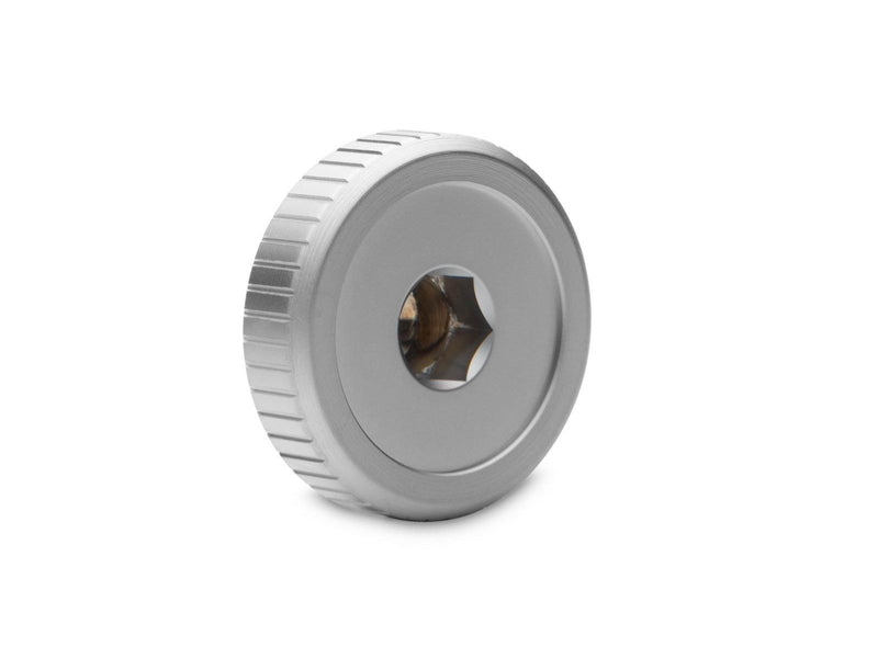 EK Water Blocks EK-Quantum Torque Plug w/Badge - Satin Titanium