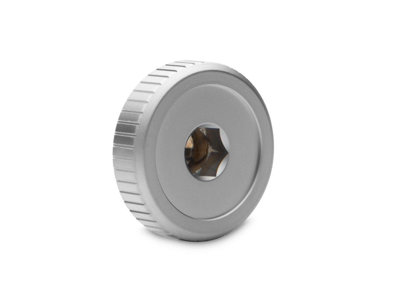 EK Water Blocks EK-Quantum Torque Plug w/Badge - Satin Titanium
