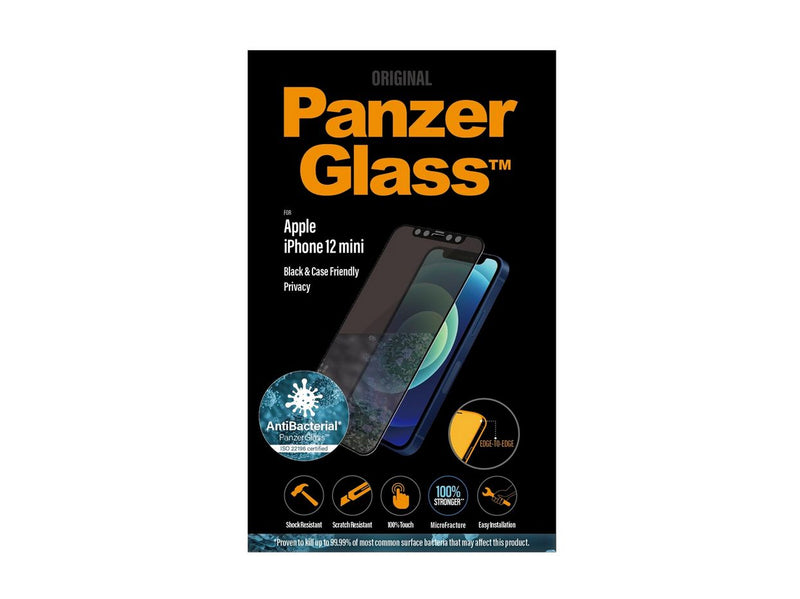 PanzerGlass Privacy Screen Protector Apple iPhone 12 Mini | Edge-to-Edge