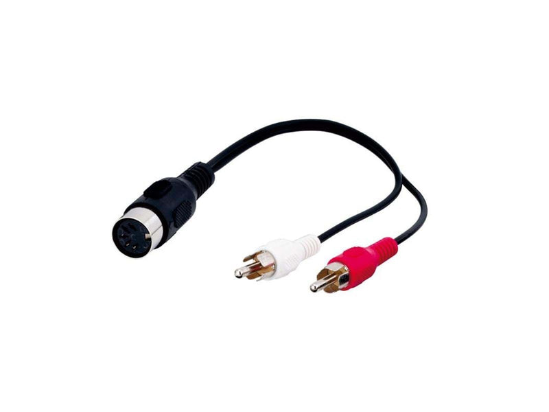Pro DIN 5 pins F - 2xRCA M - 0.2m
